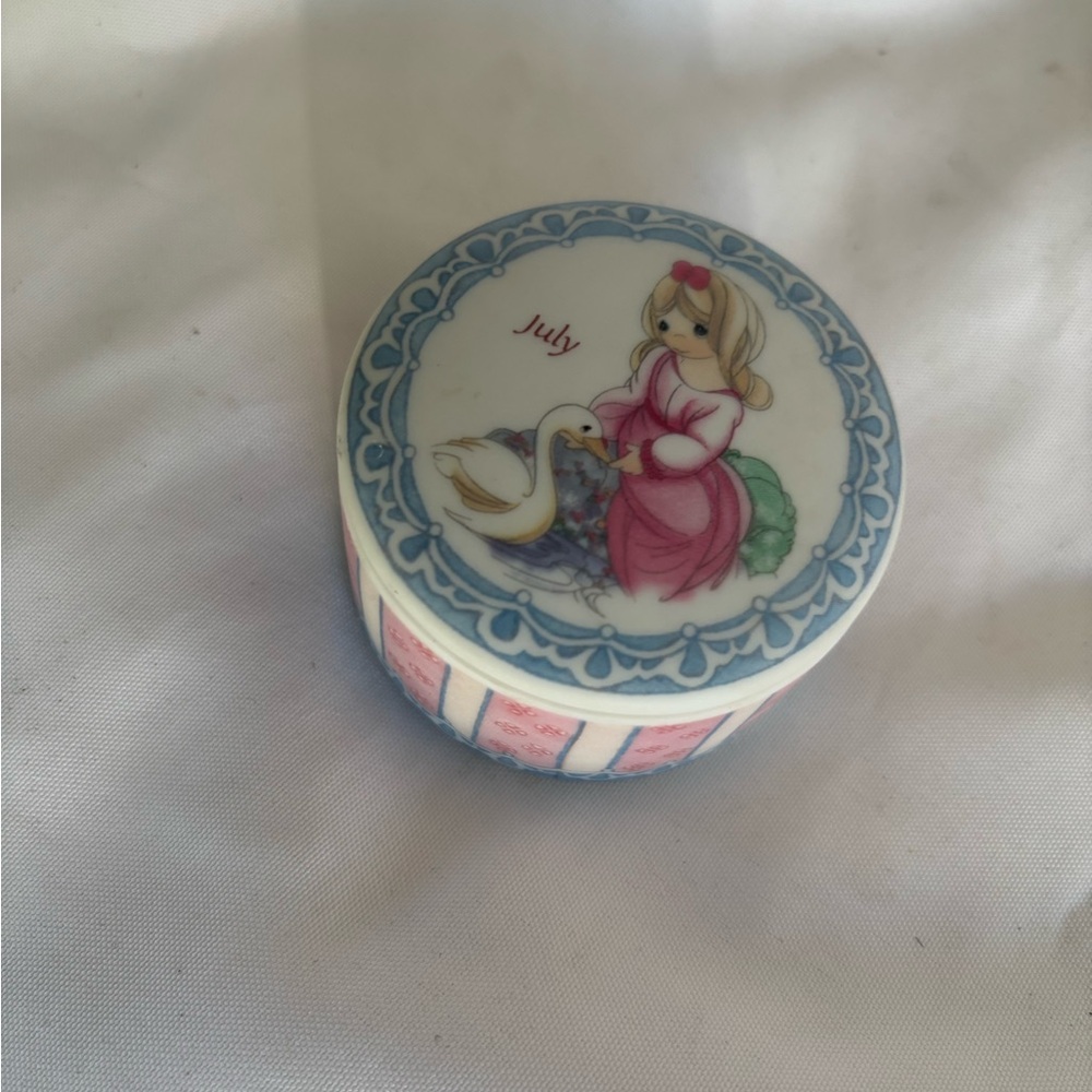 Precious Moments July Themed Keepsake Box